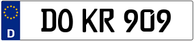 Trailer License Plate